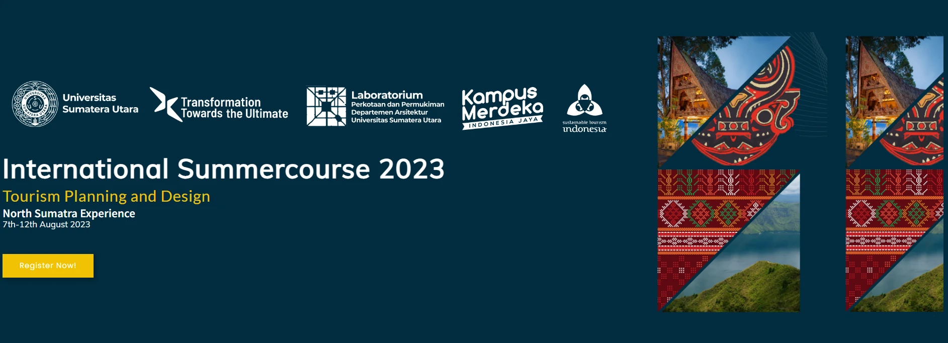 International Summer Course 2023 Tourism Planning and Design